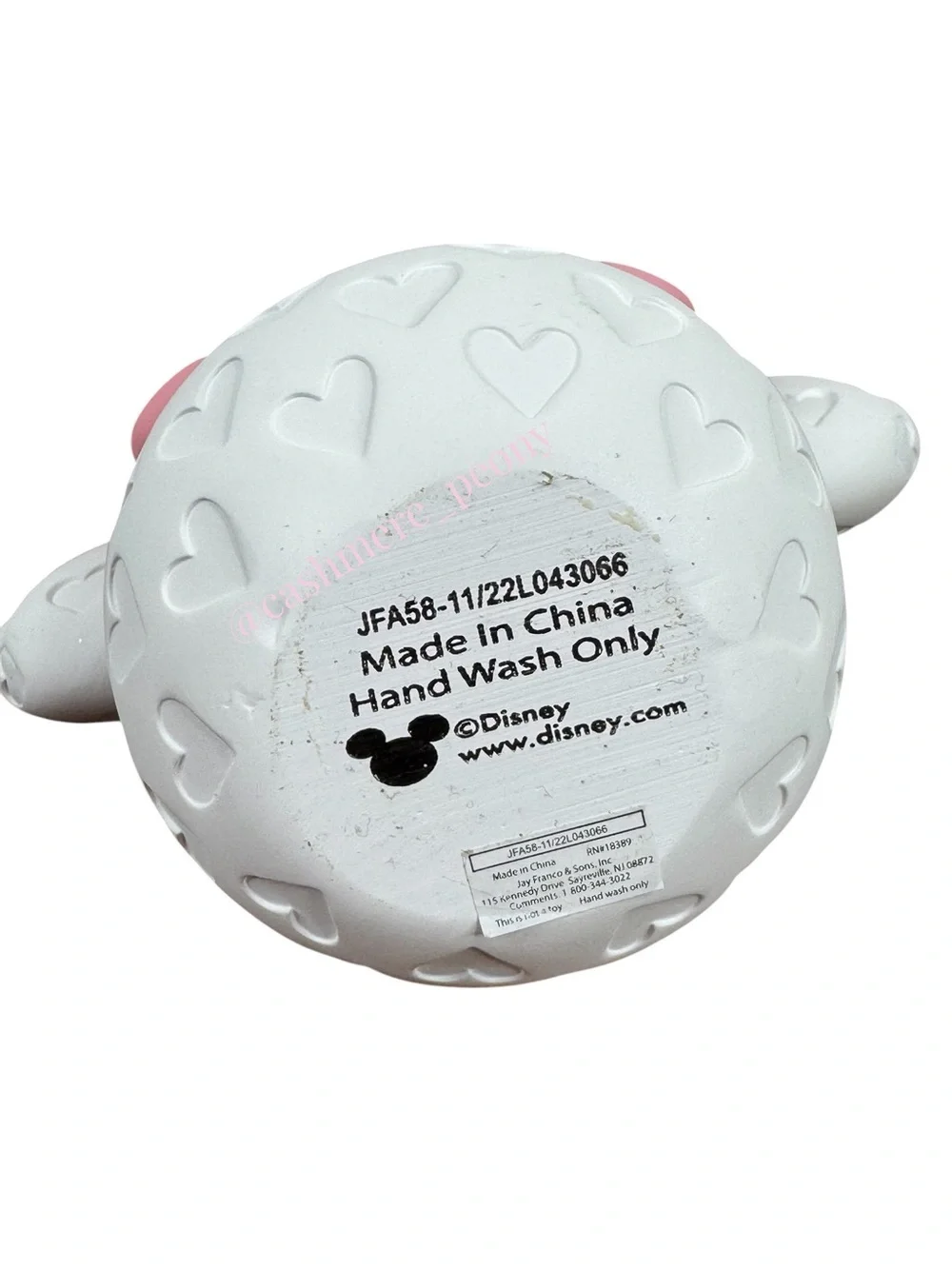 Disney Minnie Mouse White Heart & Pink Bow Soap or Lotion Pump Dispenser